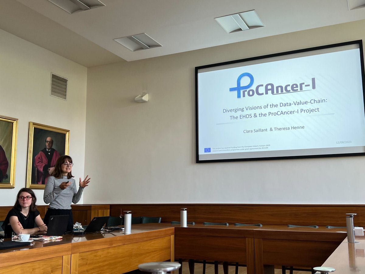 ProCAncer_I's tweet photo. Clara and Theresa from #UNIVIE met with the team of the Department of Technology & Law of the Masaryk University and discussed current matters in #data_protection, #AI development and health research! Read more👉 https://t.co/n8TE8W2sG1
#EHDS https://t.co/RPCb5VUAEr