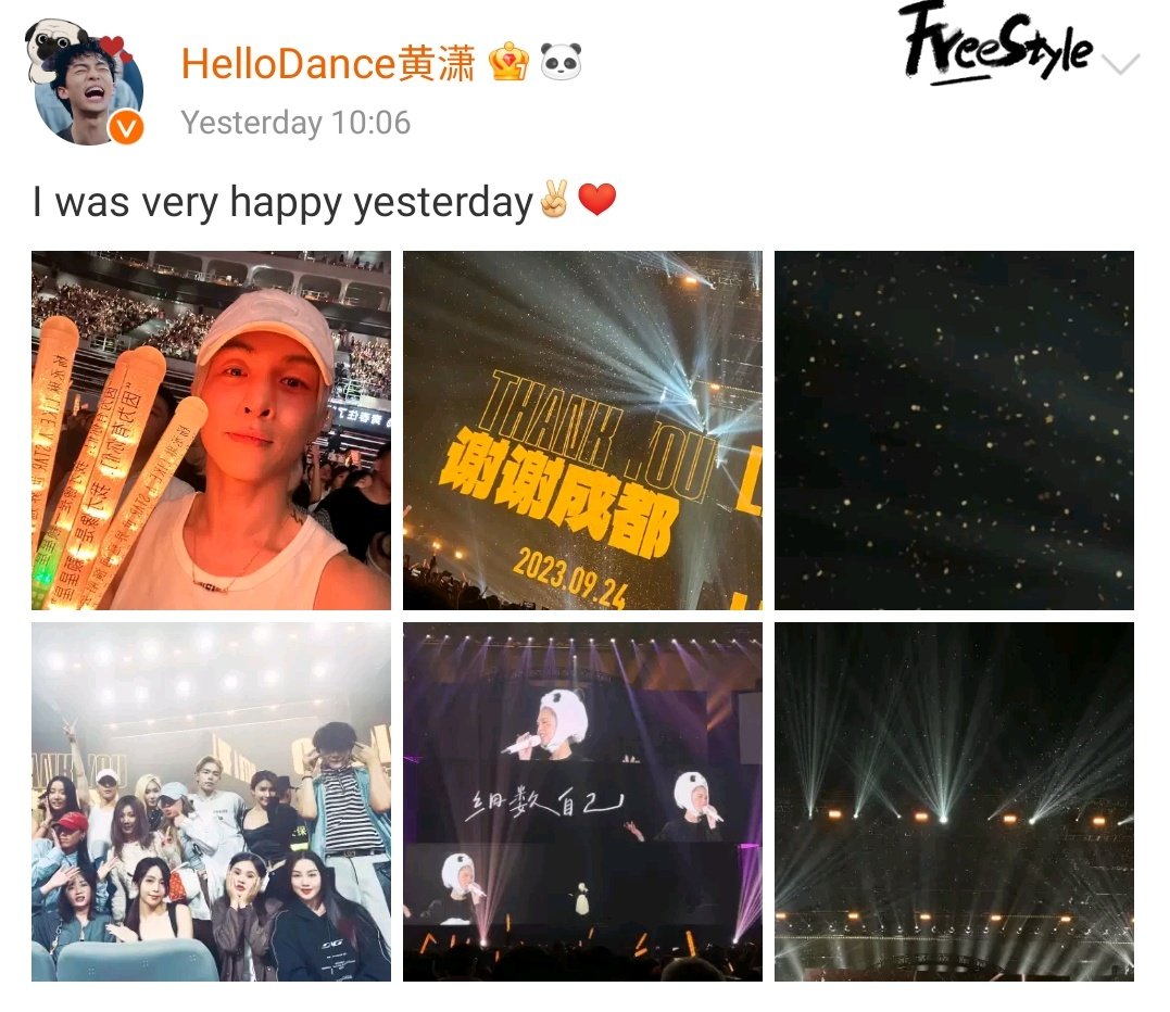 huangxiaodance's tweet photo. I thought my wb is error, turns out huang xiao really uses english in his caption 🥹 will we get Hello Dance world tour? Lmao

https://t.co/SlXig3mwLV

#HuangXiao #黄潇 https://t.co/Q20zwaU76v