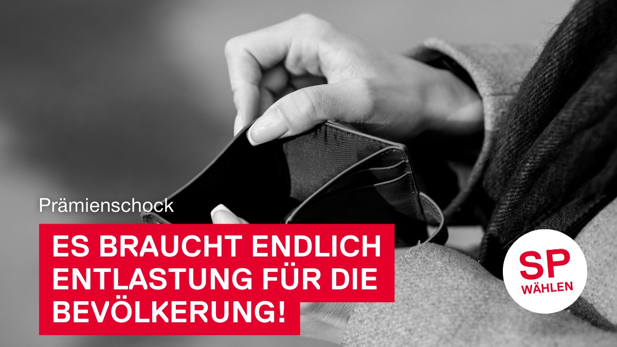 Erneuter Prämienschock! So darf es nicht weitergehen. Wir setzen uns weiter für bezahlbare Prämien ein: Nächstes Jahr an der Urne mit unserer Prämienentlastungs-Initiative und heute bei den kantonalen Prämienverbilligungen. Mehr Infos 👇
sp-ps.ch/artikel/praemi…