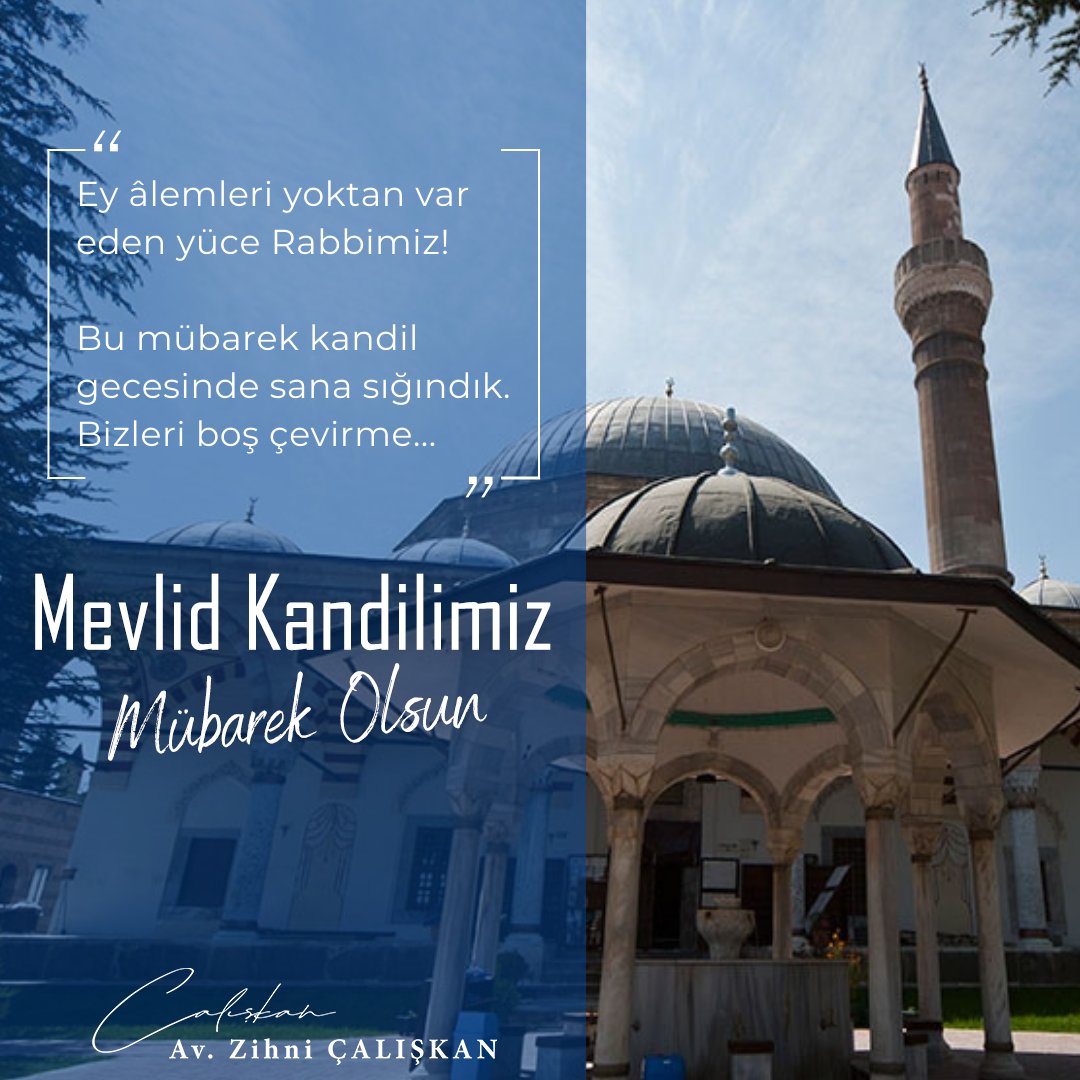 Alemlere rahmet olarak gönderilen Peygamberimiz Hz. Muhammed’in (s.a.v) dünyayı şereflendirdiği bu mübarek günün, ülkemize ve bütün insanlığa hayırlar getirmesini diliyorum.  

#MevlidKandili'miz mübarek olsun.