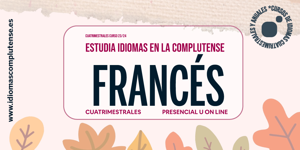 🇫🇷¡APRENDE FRANCÉS!🇨🇭🇨🇦

🔴Disfruta de la BECA SANTANDER-LINGUA
🗓️Curso cuatrimestral
⌚️60h horas
💻Presencial y On line
🙏Varios niveles

🔗Más información en el link en bio