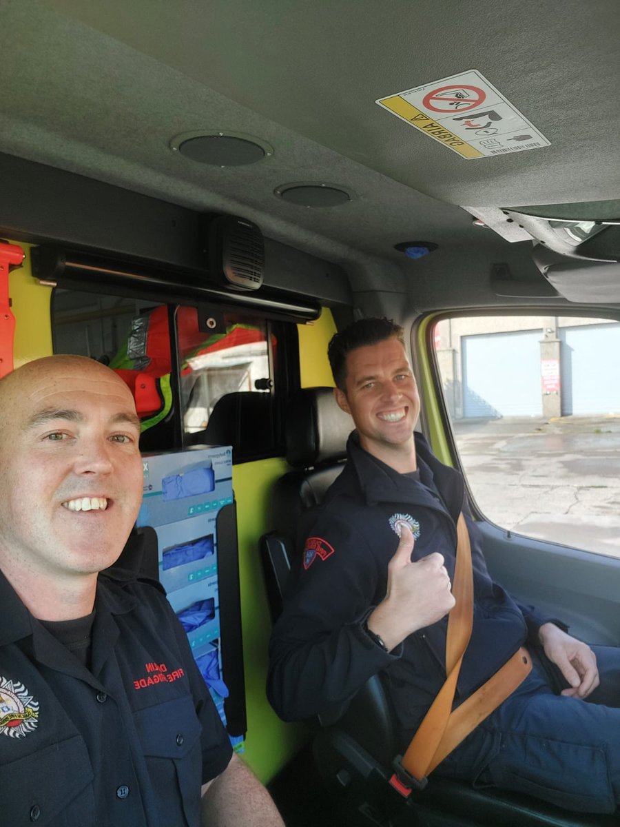DubFireBrigade's tweet photo. Happy Birthday To Firefighter/Paramedic Kelly who is spending it serving the people of Dublin https://t.co/Ur5CI3US3R