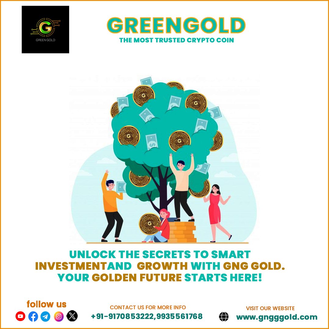 Greengold2023's tweet image. Unlock the Secret to Smart Investment and Growth with GNG Gold! Your Golden Future Starts Here. 🌟💰 #InvestSmart #FinancialGrowth #GoldenFuture #CryptoWealth #GNGGold #InvestmentStrategies #WealthBuilding #DigitalGold #FinancialSuccess #CryptoOpportunity"