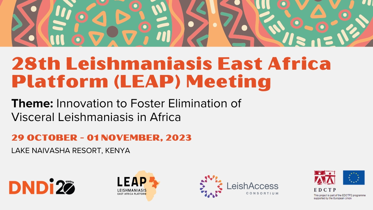 The #Leishmaniasis Eastern Africa Platform (LEAP) is turning 20. With over 60 members, it has been strengthening clinical research capacity in limited resource settings in Africa. Members will be converging for the 28th LEAP meeting in 🇰🇪 from 29 October to 1 November, 2023.
