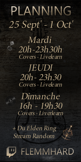 C'est reparti pour une semaine !