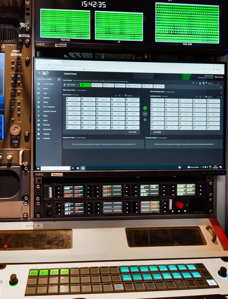 broadcast_sol's tweet photo. Broadcast Solutions boosts RTVE productivity with hi human interface 👏
#broadcastsolutions #hihumaninterface #RTVE #broadcast #spanishbroadcast #systemintegration #obvan #broadcasttruck https://t.co/aCnw6VCjy5