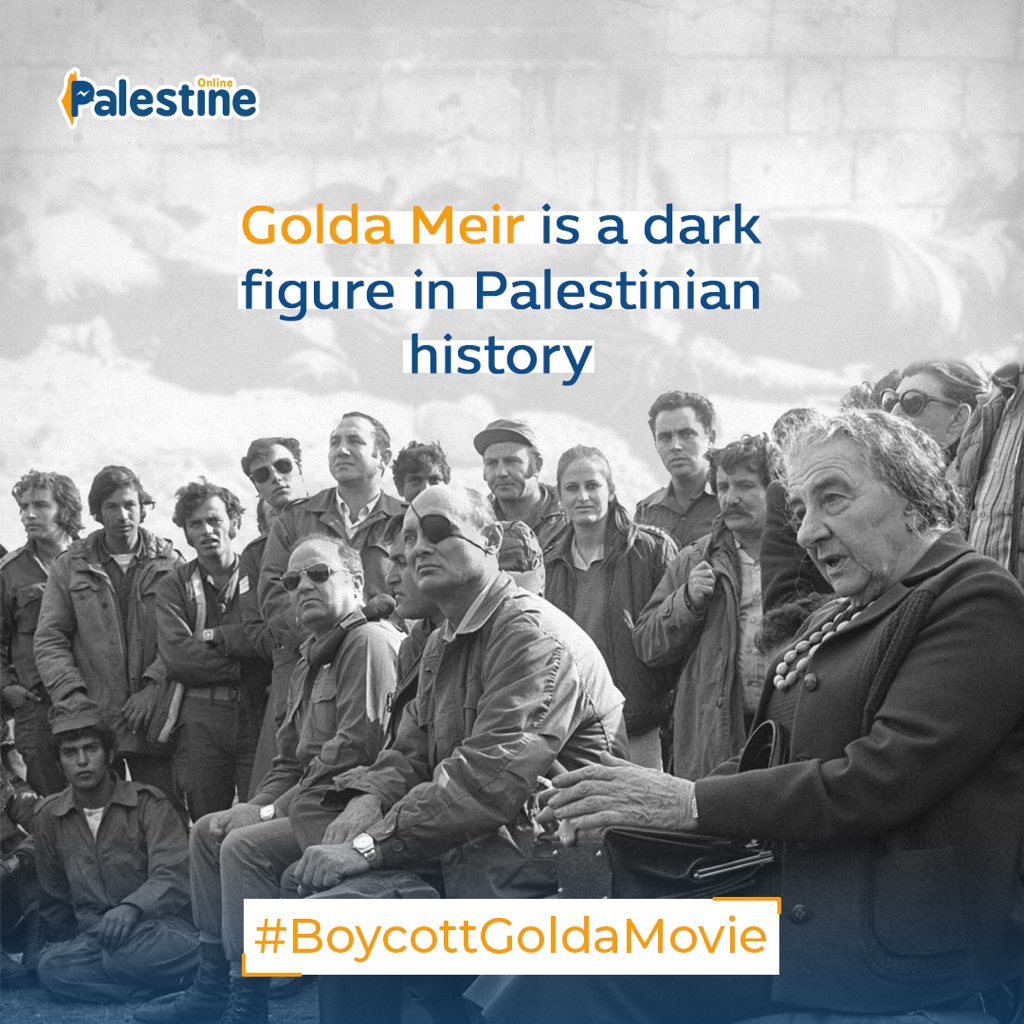 The Golda Movie primarily aims to whitewash Golda's reputation, turning a blind eye to her racism, animosity, involvement in settler activities, and colonialist ideologies.
#BoycottGoldaMovie