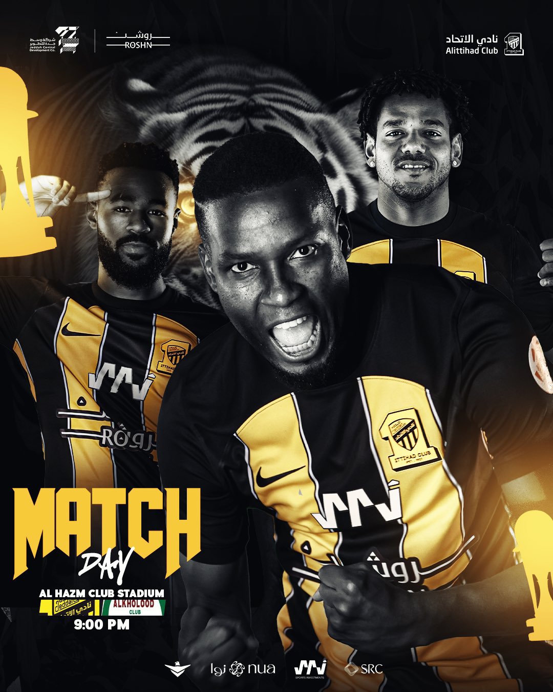 Ittihad Club on X: 🔥 The Al-Ittihad team has arrived to the stadium! 💪  With hearts full of excitement and jerseys ablaze, they're ready to conquer  the field and make their mark!