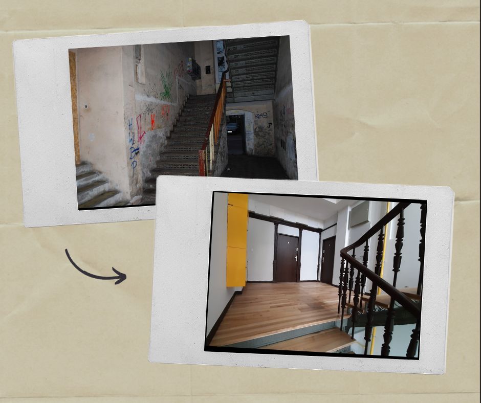 Prosimy o Wasze głosy. Nasza kamienica stratuje w ogólnopolskim konkursie <a href="/MODERNIZACJAROK/">MODERNIZACJA ROKU</a>. Jury już nas odwiedziło i cierpliwie czekamy na werdykt, ale walczymy o nagrodę publiczności💪
Głosujemy tutaj 👉cutt.ly/NwvBvaZh; tam też info. o remoncie.