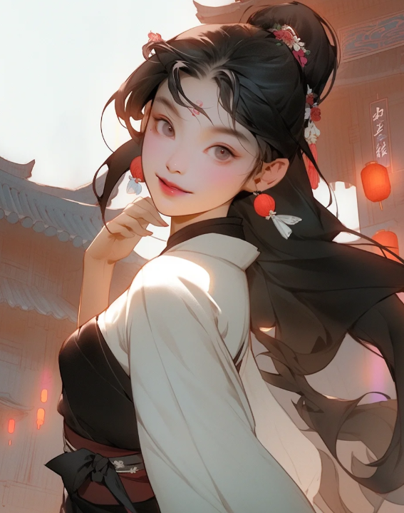 弦管千家沸此宵，花燈十里正迢迢。