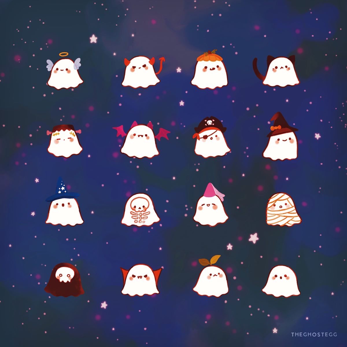 Ghosties in costume 👻