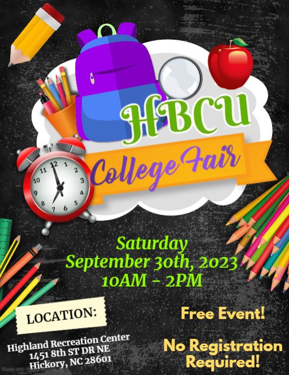 There will be an HBCU College Fair on Saturday, September 30th! See flyer for details on location and time. Registration not required! <a href="/NHS_Trojans/">Northwestern HS</a>