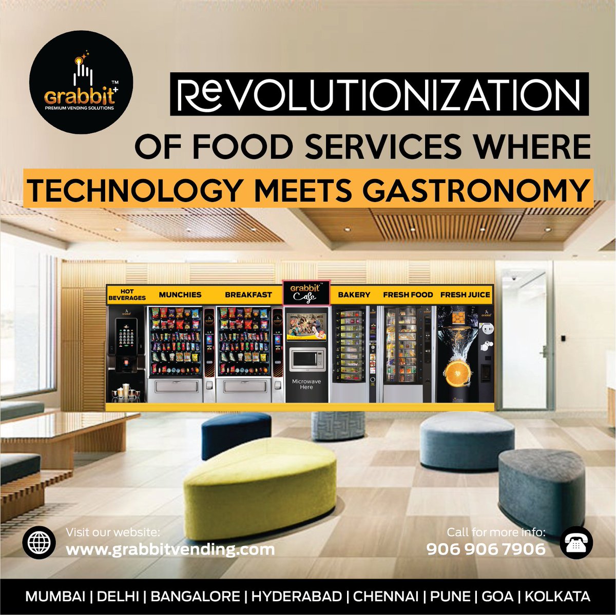 GrabbitIndia's tweet photo. 🎯The fusion of technology and gastronomy in vending machines is opening up exciting opportunities, catering to a diverse range of tastes while addressing the demands of modern consumers for convenience and quality.🍱🤖
#vendingmachine #smartsolutions https://t.co/K1fD0fBub2