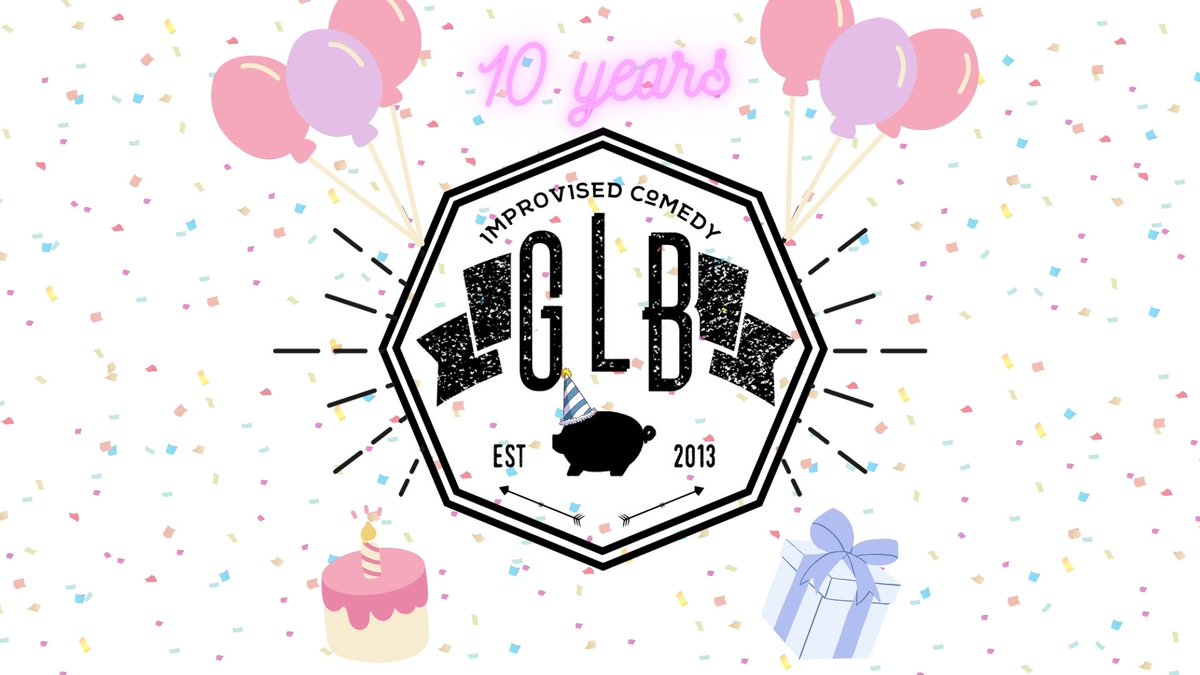 GLBcomedy's tweet image. Holy moly we turn 10 this year! Celebrate with us next week Oct 6th at 9:30pm at @ComedyCB with a special show and after party!
You can also catch us this Saturday at @dasimprovfest 🥳🥳
comedycafeberlin.com/event/glb-10-y…