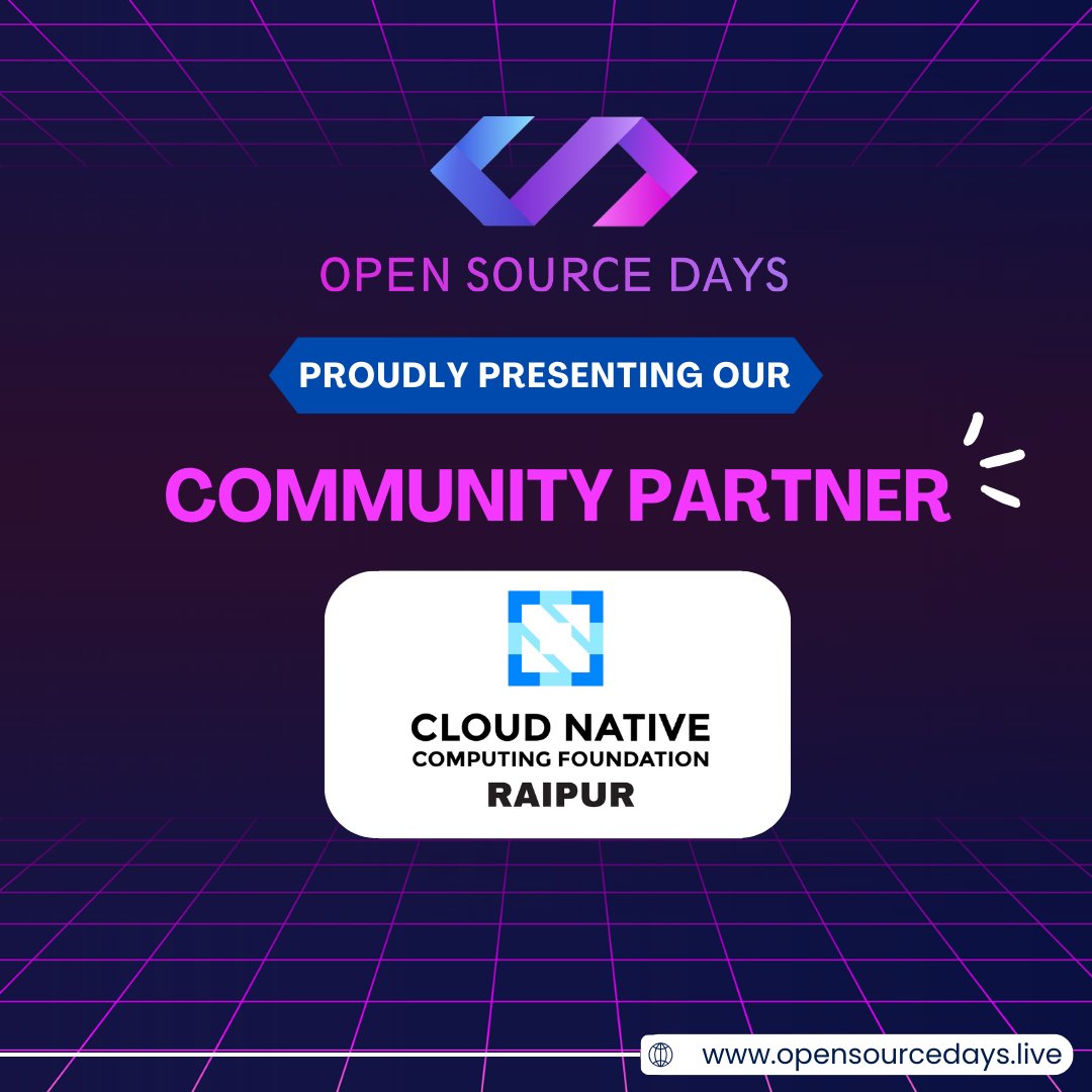 DevX Days (@devxdays) on Twitter photo Welcoming our next community Partner <a href="/CloudNativeR/">Cloud Native Raipur</a> 🥳
With their expertise, we'll collaborate to create a unique event experience of OSD Chhattisgarh 2023.
Get ready for an event full of knowledge, networking & collaboration. Welcoming our next community Partner <a href="/CloudNativeR/">Cloud Native Raipur</a> 🥳
With their expertise, we'll collaborate to create a unique event experience of OSD Chhattisgarh 2023.
Get ready for an event full of knowledge, networking & collaboration.