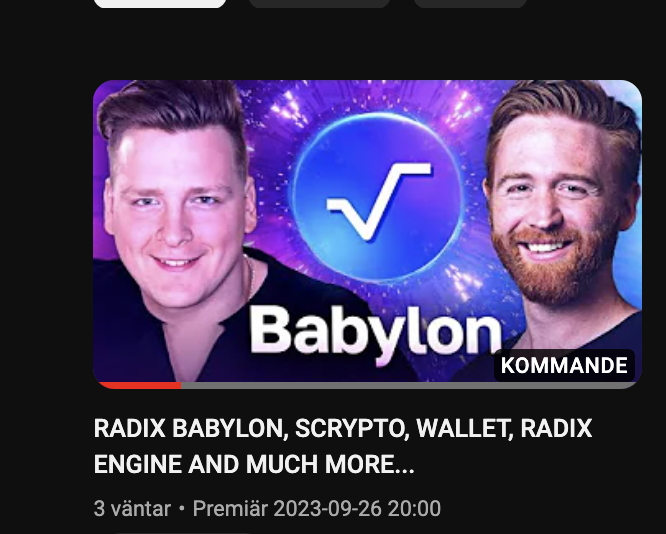 IvanOnTech's tweet photo. big big interview with @PiersRidyard on our channel today

all about @radixdlt, the Babylon launch and the future of Radix

RETWEET TO SPREAD THE WORD! https://t.co/usG6RMry3M