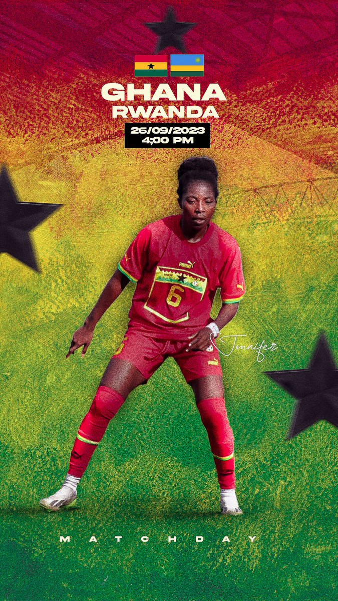 Happy MatchDay @JenniferCudjoe 

#Ghana #WAFCON2024Q 
@Team_GhanaWomen @ghanafaofficial