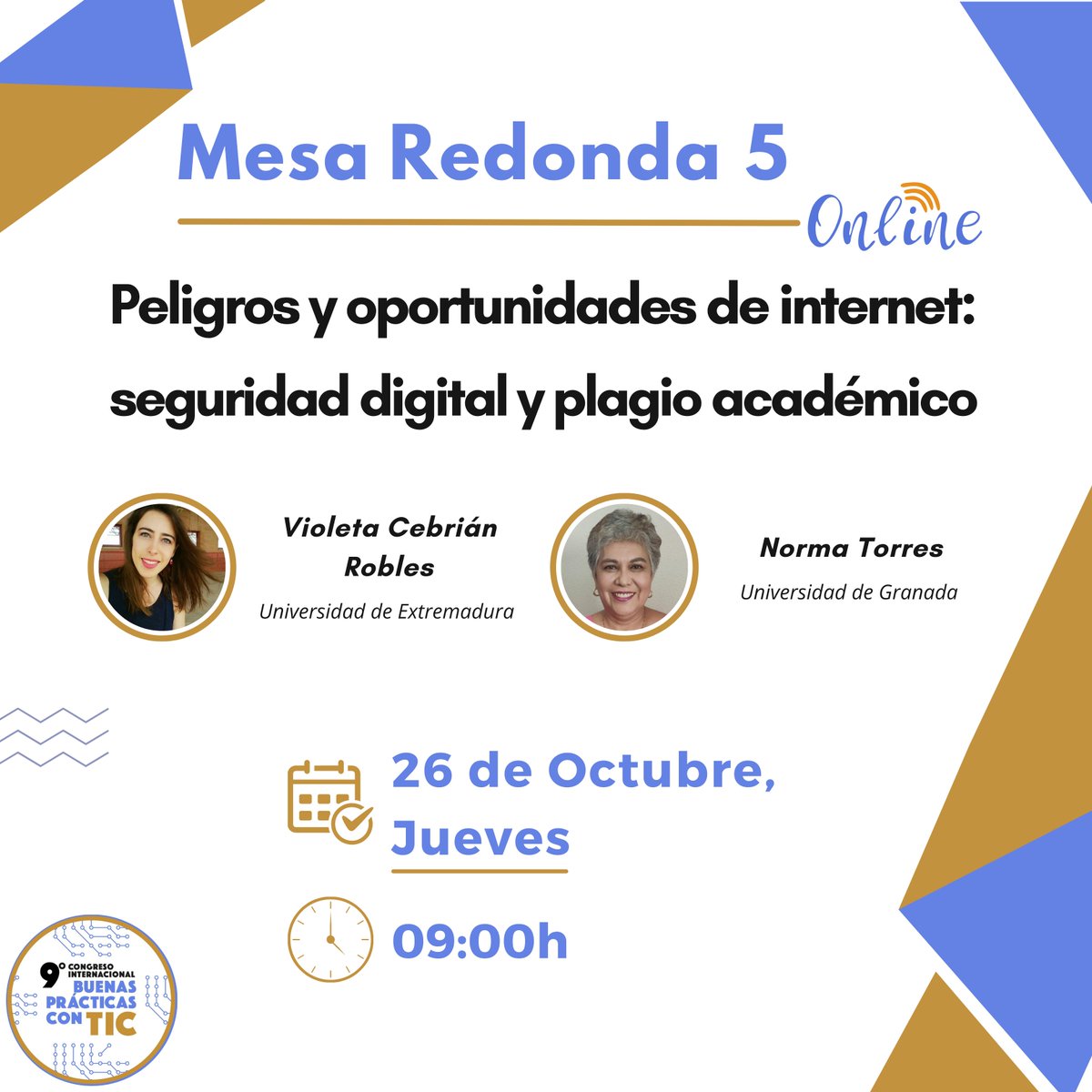 CongresoTicUMA's tweet photo. 💻Mesa redonda 5 del #CongresoTicUMA
9ºCongreso Internacional de Buenas Prácticas con TIC 🖥️📱
🗓️Del 24 al 26 de octubre de 2023
📍Facultad de CC. De la Educación
#FacultadCCdelaEducación #InnoeducaUMA #buenasprácticas #TIC #innovación #educaciónytecnología #UMA #Málaga https://t.co/ZEAYLTBiGQ