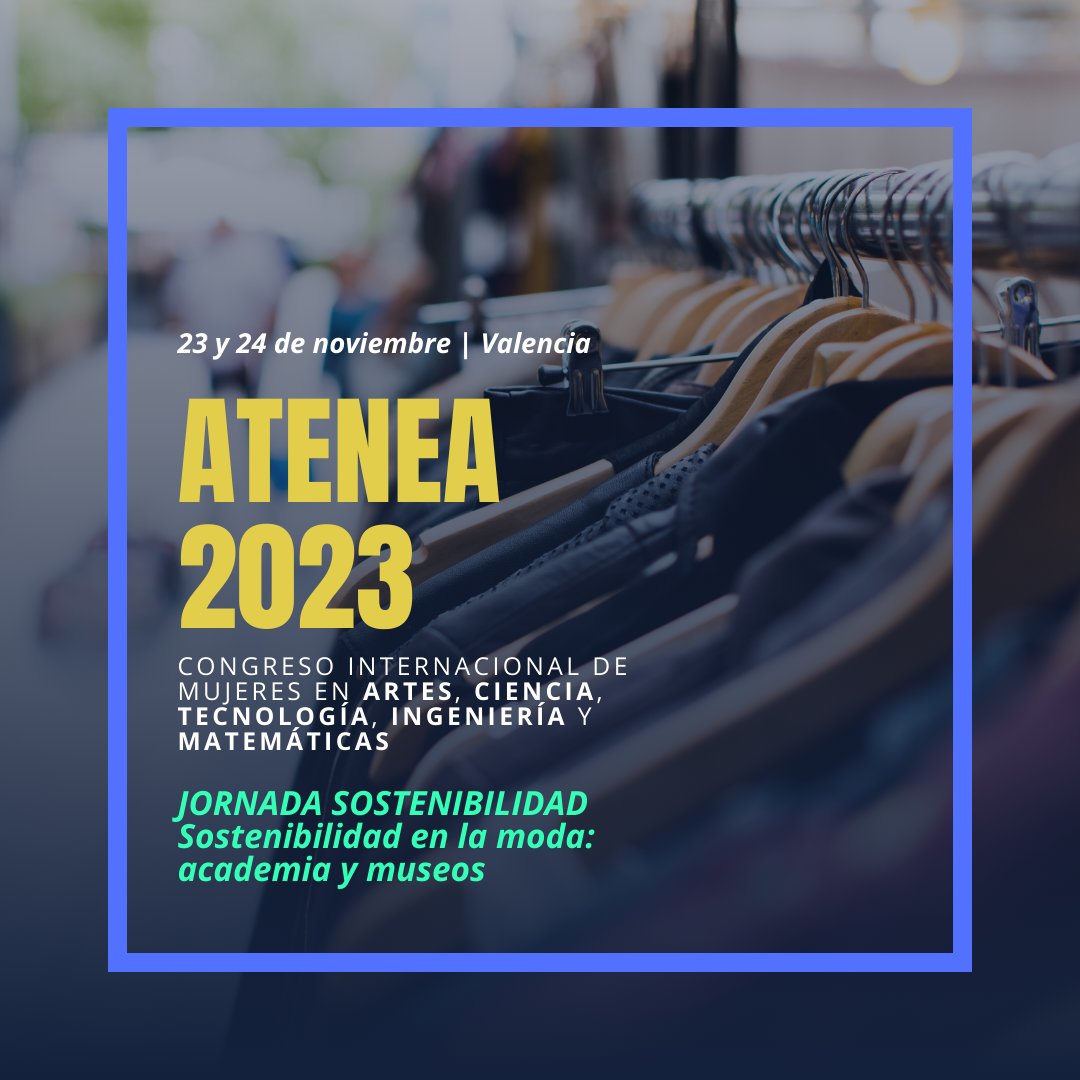 Únete al diálogo sobre sostenibilidad en la moda y la importancia de los museos en la concienciación ambiental. 🌿👗 

Únete a #Atenea2023

Save the date 👉 23 y 24 de noviembre

#SostenibilidadModa