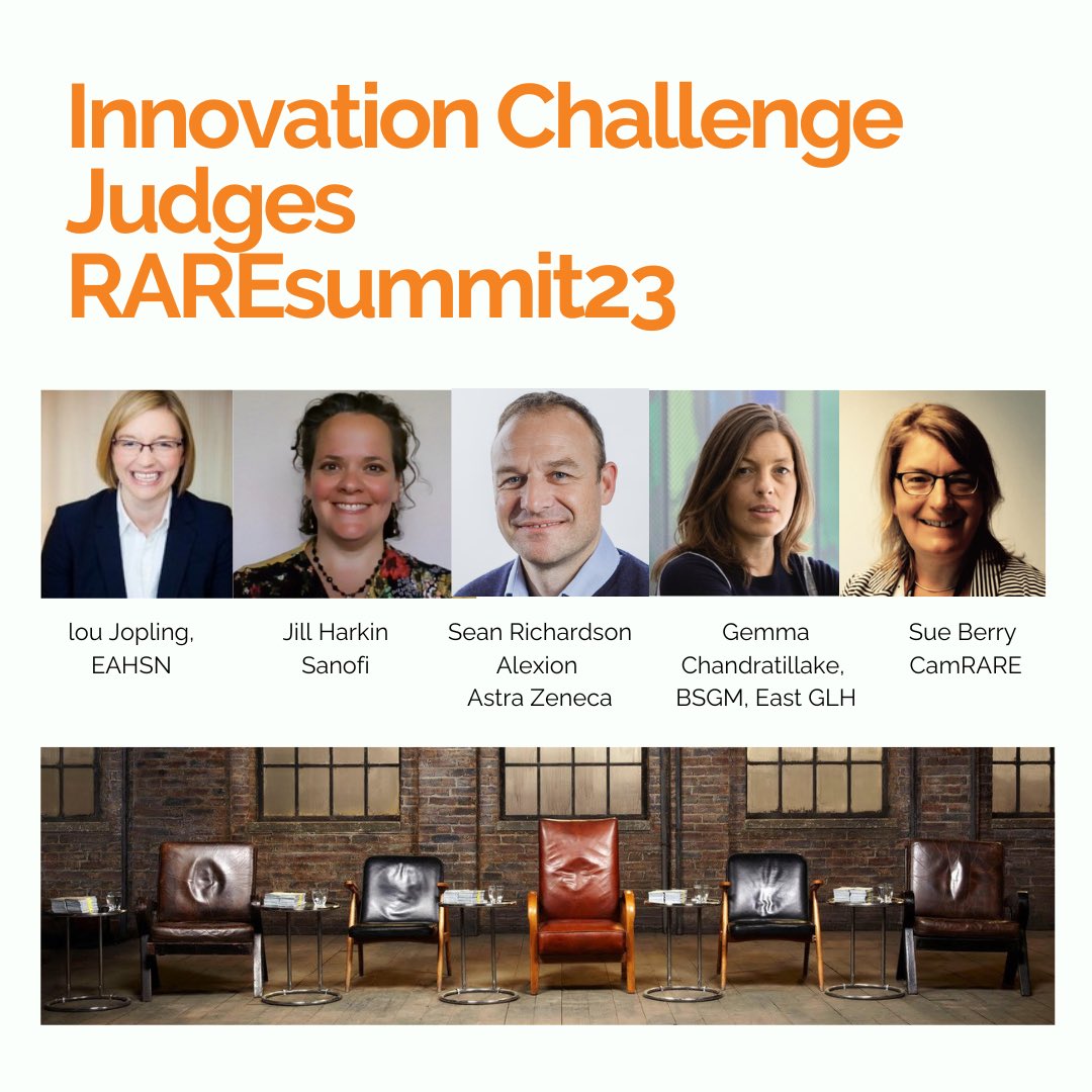 camraredisease's tweet photo. #RAREsummit23 innovation challenge news! 

Experts from @AlexionPharma @camraredisease @EasternAHSN @SanofiUK @BritSocGenMed have shortlisted 5 entries, invited to pitch live on 12 Oct. We’re excited to hear these innovations might transform lives of people with rare disease! https://t.co/PNvsNOrzh2