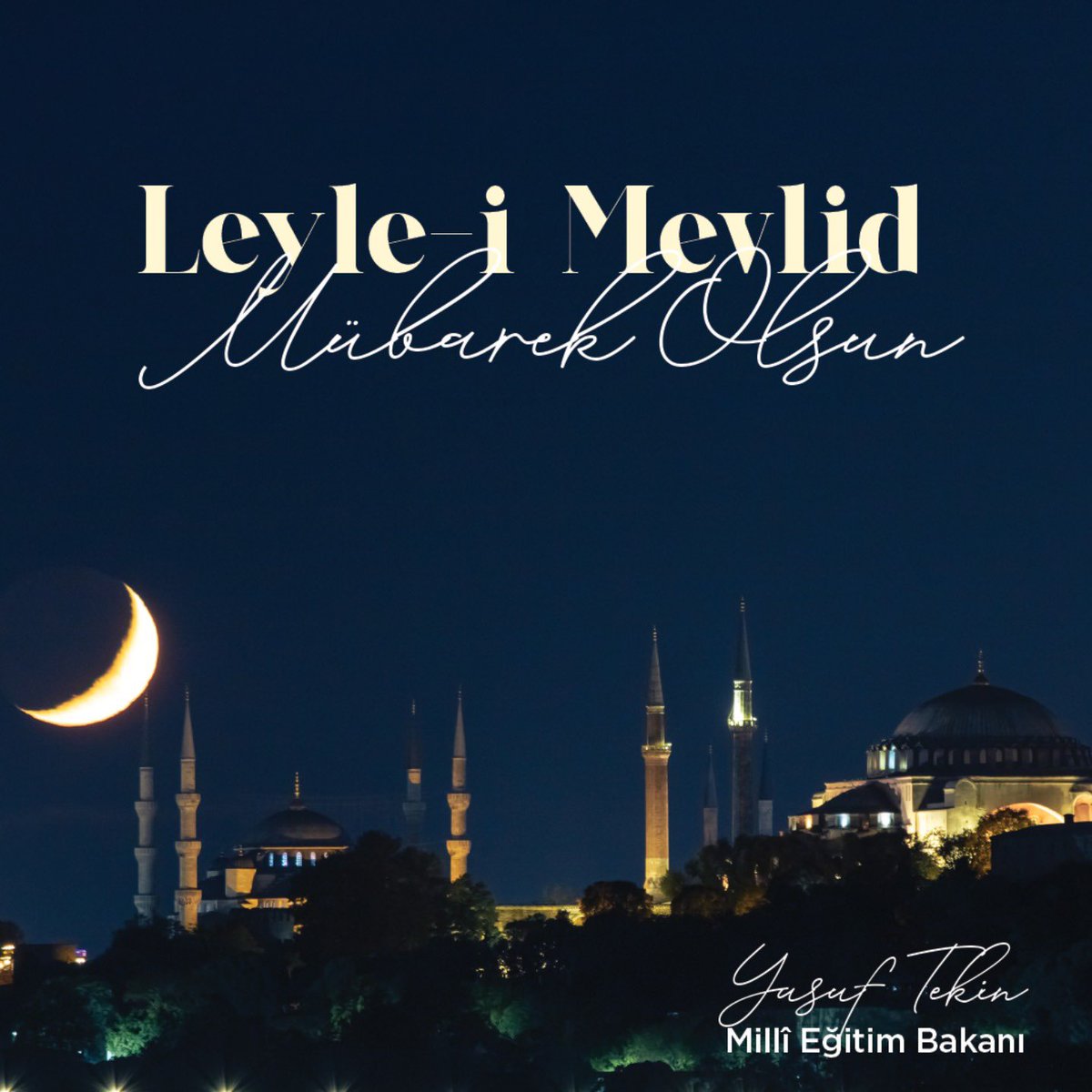 '(Ey Muhammed!) Seni ancak alemlere rahmet olarak gönderdik' (Enbiya, 107).

Milletimizin ve İslam âleminin Mevlit Kandili’ni tebrik ediyor, bu gecenin tüm insanlık için hayırlara vesile olmasını diliyorum. 
#MevlidKandili