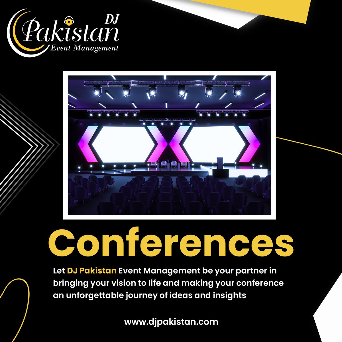 Dj_Pakistan_1's tweet image. Transforming Conferences into Inspiring Experiences. DJ Pakistan Event Management - Where Every Detail Speaks Success. 🌐✨ #ConferenceMagic #DJPakistanEvents