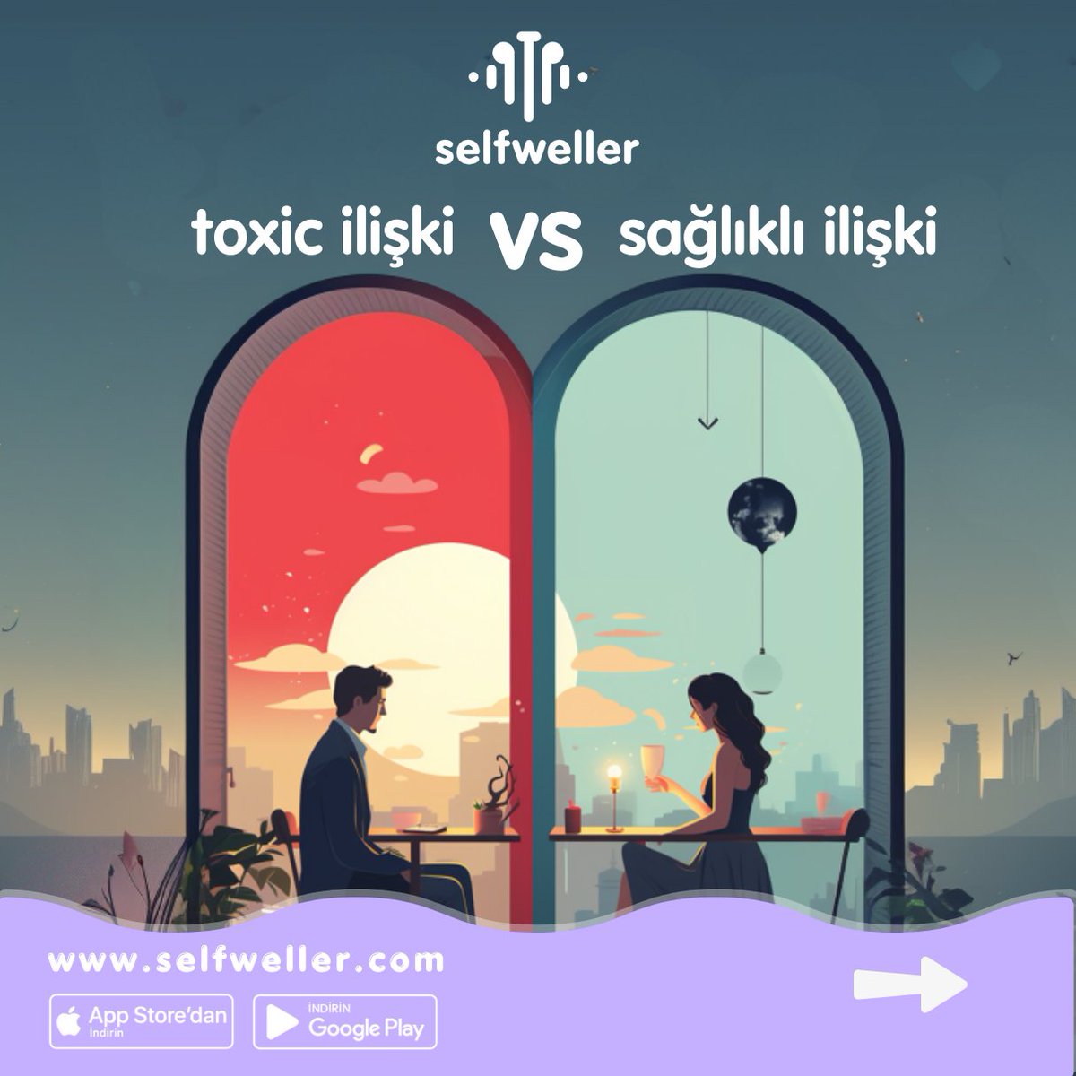selfweller's tweet photo. romantik bir ilişki yaşarken iyi hissettiğimiz anlar yaşarız. bu anlara bazen kötü hissettiğimiz anlar da eklenebilir. partnerler ya karşılılıklı ya da tek taraflı birbirlerinin iyi oluşlarını önemsemeyebilir.

 💫  

…
#psikoloji #selfweller #ilişki #toxicilişki #sağlıklıilişki https://t.co/G64QpfIpr5