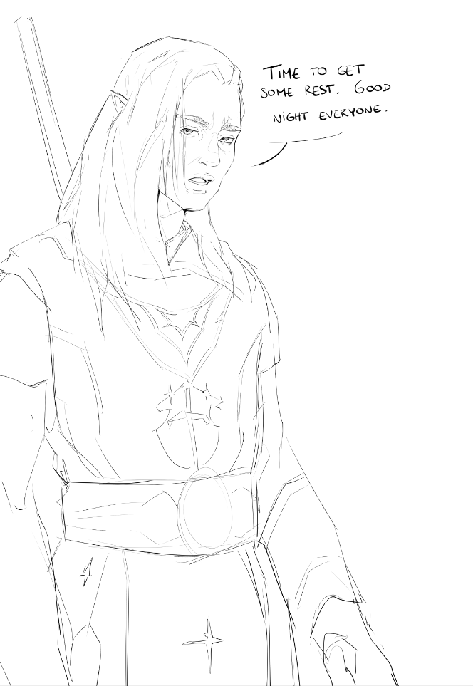 EmNocturnal's tweet photo. @MoroMoro_art I like to keep it simple, just your casual drow paladin 😌 (what ?) https://t.co/Rt8vzns8b2