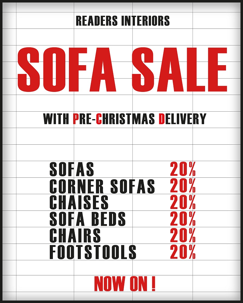 Sofa Sale with guaranteed Christmas delivery!
Now on!
readersinteriors.co.uk/sofas-chair-sa…

#readersinteriors #sofas #sofasale