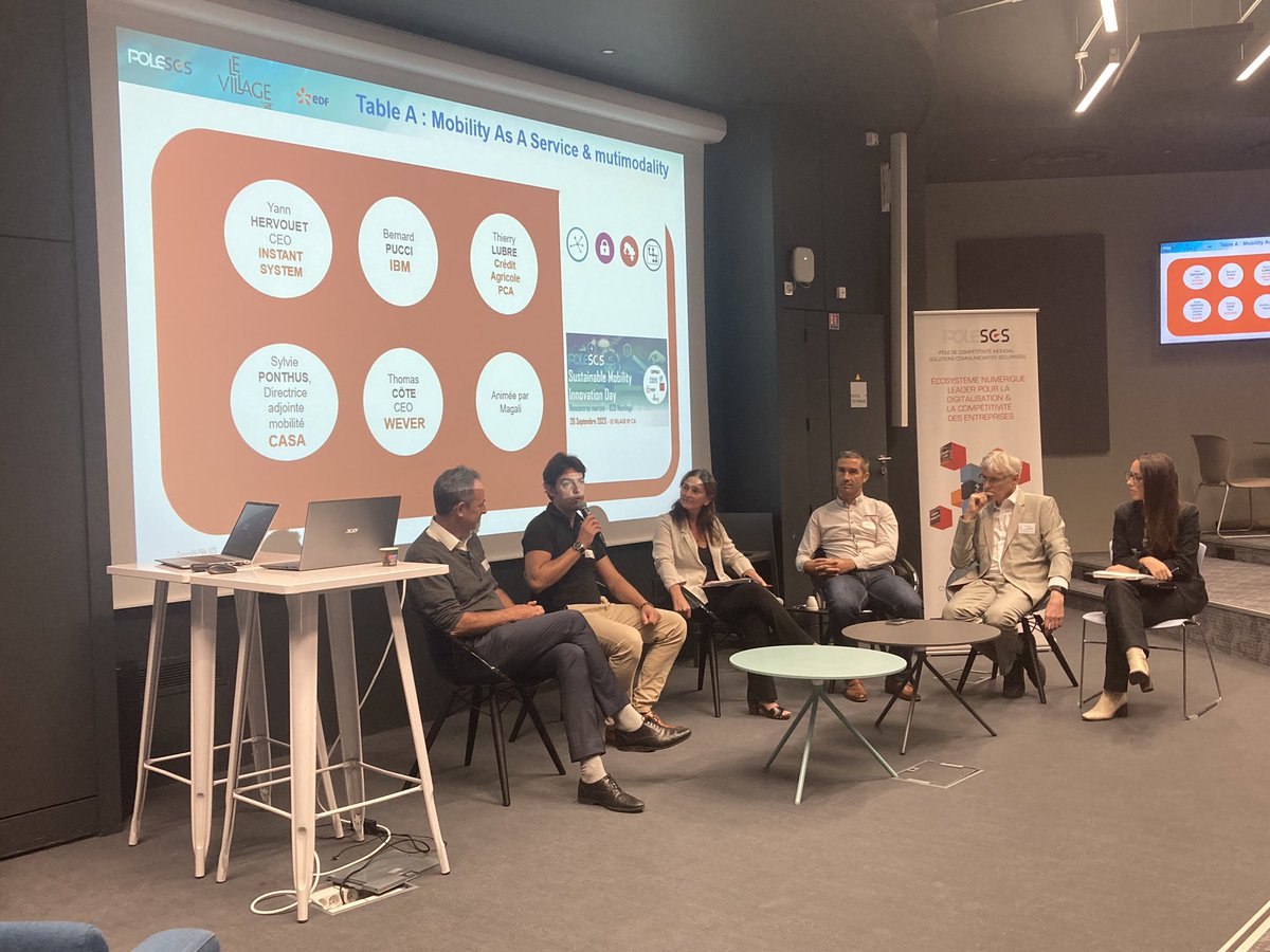 Le Village by CA Provence Côte d'Azur (@villagecasophia) on Twitter photo Table ronde sur Mobility As a Service & multimodality 💥
Avec Thierry Lubre <a href="/credit_agri_PCA/">Crédit Agricole Provence Côte d'Azur</a> et Thomas Côte <a href="/weverapp/">wever</a> animée par <a href="/SophiaMetroMag/">Sophiamag</a>
Organise par <a href="/Pole_SCS/">AKTANTIS</a>
#mobilite #maas
Avec également sur la TR
Cc <a href="/InstantSystem/">INSTANT SYSTEM</a> <a href="/IBM/">IBM</a> <a href="/CASAOfficiel/">CASA - Officiel</a> Table ronde sur Mobility As a Service & multimodality 💥
Avec Thierry Lubre <a href="/credit_agri_PCA/">Crédit Agricole Provence Côte d'Azur</a> et Thomas Côte <a href="/weverapp/">wever</a> animée par <a href="/SophiaMetroMag/">Sophiamag</a>
Organise par <a href="/Pole_SCS/">AKTANTIS</a>
#mobilite #maas
Avec également sur la TR
Cc <a href="/InstantSystem/">INSTANT SYSTEM</a> <a href="/IBM/">IBM</a> <a href="/CASAOfficiel/">CASA - Officiel</a>
