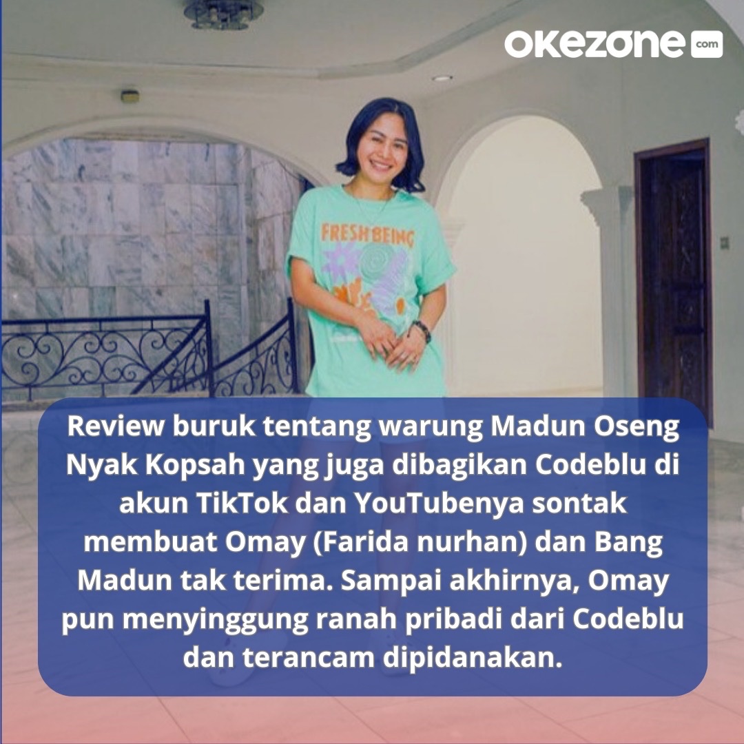 vradiofm's tweet image. Fakta Perseteruan antara Farida Nurhan dengan Codeblu.

celebrity.okezone.com/read/2023/09/2…

#foodvloger #faridanurhan #codeblu #fakta #warungmadunosengnyakkopsah