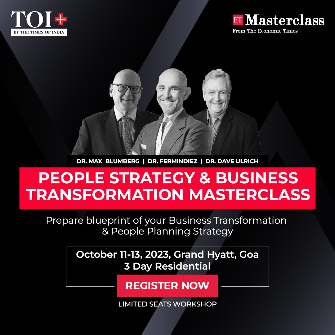 timesofindia's tweet photo. Don’t miss this exclusive #Masterclass on Business Transformation & People Strategy. Register now: https://t.co/4SJLTcIFWZ
#ETMasterclass #TOIPlus #business #strategy #humanresources #management https://t.co/yjd2zlBCW9