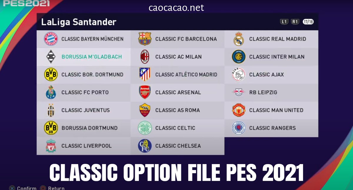 caocacao_vn's tweet image. Classic Option File Versions for PES 2021
Link: caocacao.net/pes-2021-class…
#pes2021 #optionfile