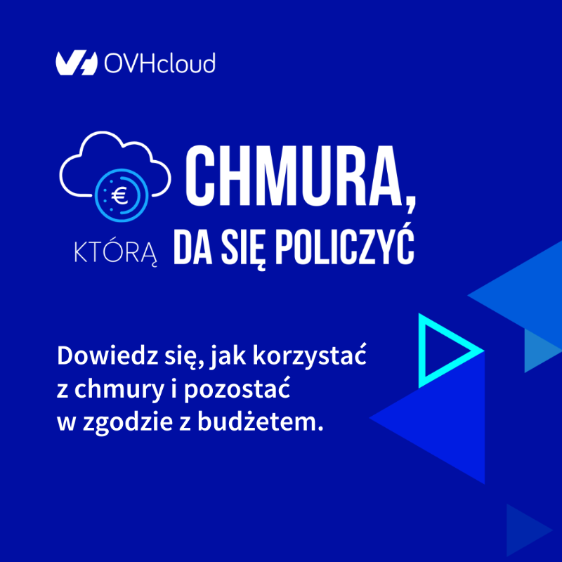 OVHcloud_PL's tweet photo. Efektywne zarządzanie chmurą = sukces + oszczędności.

Dowiedz się, jak to osiągnąć - posłuchaj naszego #podcast! 💼🚀 #countthecloud