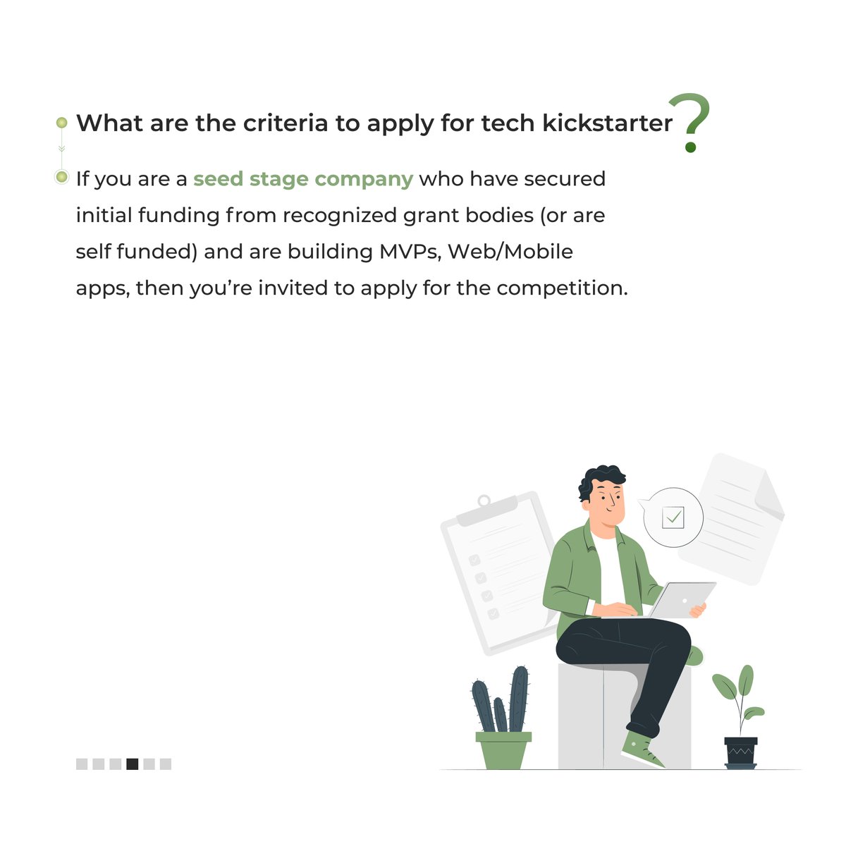 o2htechnology's tweet image. 🤔Have questions about 𝐭𝐞𝐜𝐡 𝐤𝐢𝐜𝐤𝐬𝐭𝐚𝐫𝐭𝐞𝐫 𝐜𝐨𝐦𝐩𝐞𝐭𝐢𝐭𝐢𝐨𝐧…? Here are the answers…✅

𝐓𝐨 𝐚𝐩𝐩𝐥𝐲, write us at techkickstarter@o2h.com or visit - shorturl.at/xDMU8

#o2htechkickstarter #lifescience #greentech #tech #AI #seedstage #earlystage