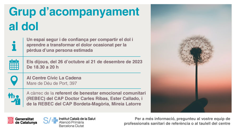 primariaicscat's tweet photo. Consulta les activitats grupals del #CAPCarlesRibas per a la tardor, dirigides a millorar el benestar emocional:

🟢 Grup de gestió emocional
🟣 Grup psicoeducatiu d'ansietat lleu
🔵 Grup d'acompanyament al dol, conjuntament amb el #CAPBordetaMagòria
⚪ Grup sobre higiene del son https://t.co/viryLJ7YcT