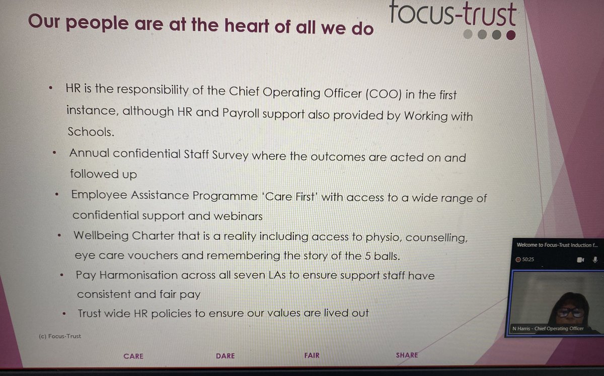Rowland1Helen's tweet image. Such an uplifting start to the morning welcoming 30 new colleagues to ⁦@FocusTrust1⁩ sharing our Why, our strategic priorities, our RPL programme, what we do for our children &amp;amp; our colleagues &amp;amp; much more #7MustsofFocusTrust Thank you for choosing to be part of our family 🙏