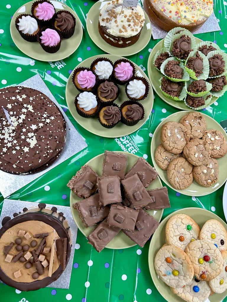 TeamValleyGroup's tweet photo. We’re all set for our Macmillan Coffee Morning! 🍰☕

Together, we can make a difference! 💚 https://t.co/NjXsDLkfRT
