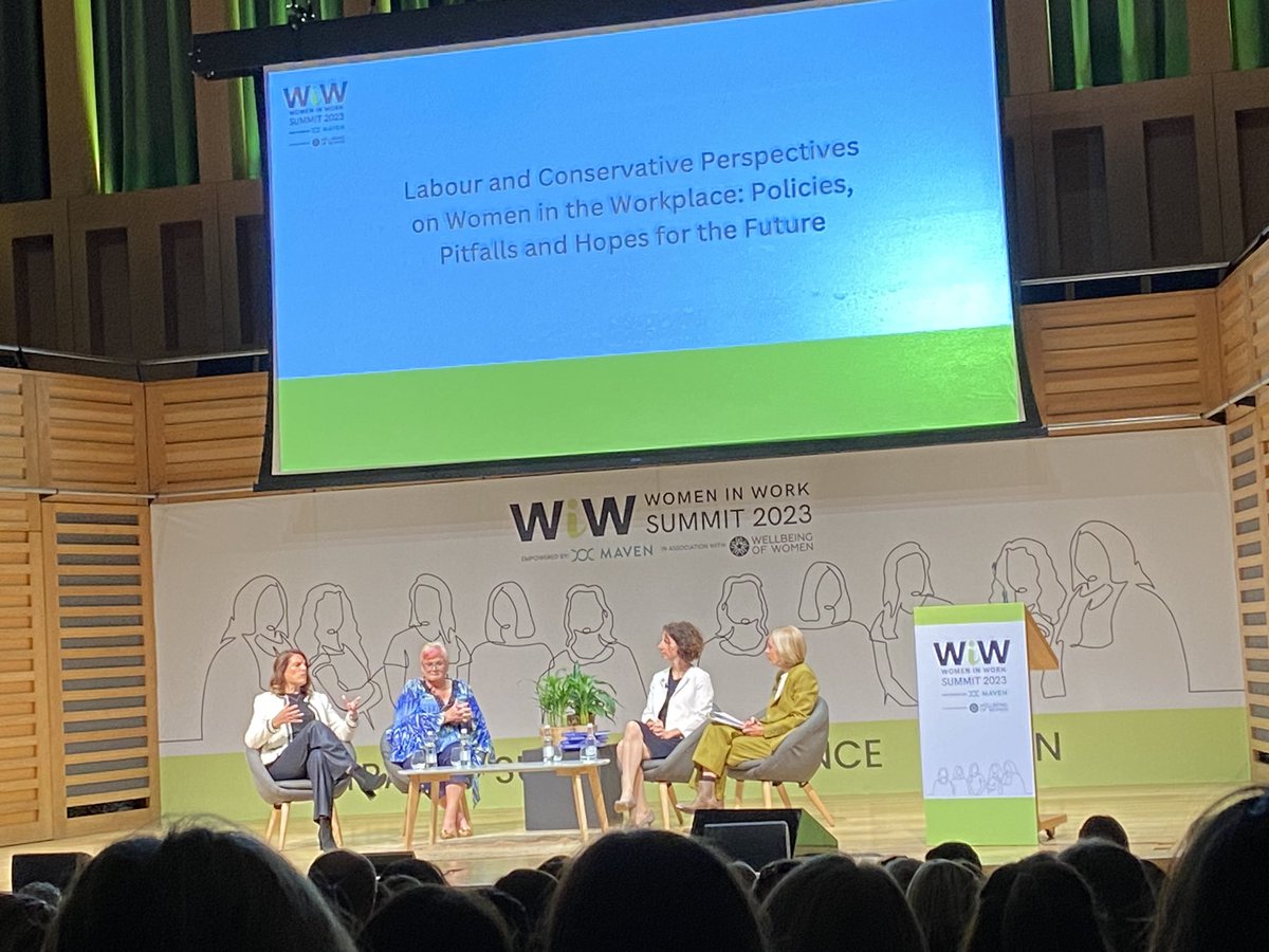 Interesting cross-party ministerial discussion on the barriers to equal treatment at work facing women: women are not a minority yet they still have to shoehorn themselves into a work world made for and by men. <a href="/rightsofwomen/">Rights of Women</a> #womeninwork2023