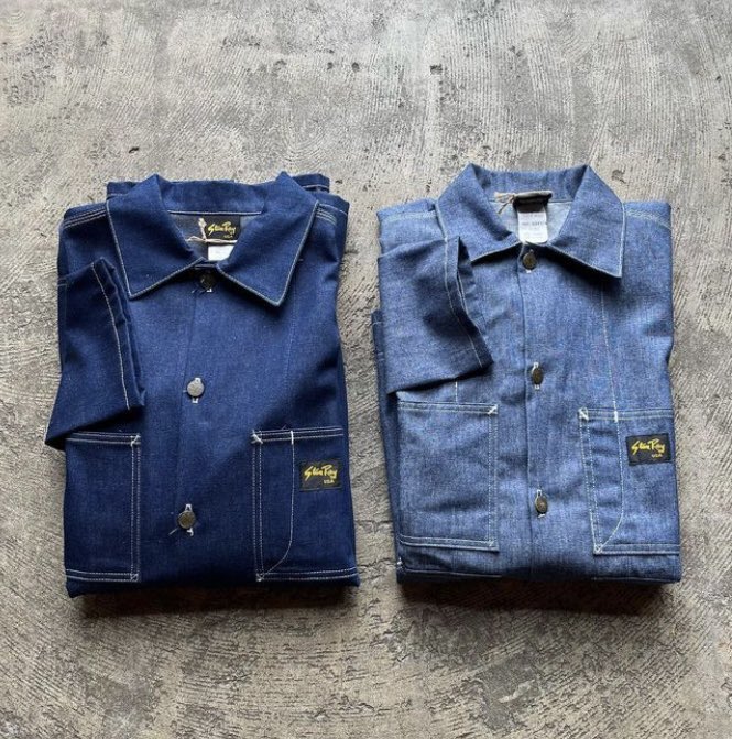 tarosa_niconama's tweet photo. パイセンの店のインスタ見てたら
#StanRay のカバーオール　LINEしたらsold out とのこと。　入荷したら連絡するからってありがたきー❤️

それよか半年前に取り置きしたスカーフ2枚早よ取りにおいでと説教されました😅　#madeinusa https://t.co/oh7H5OFx1X