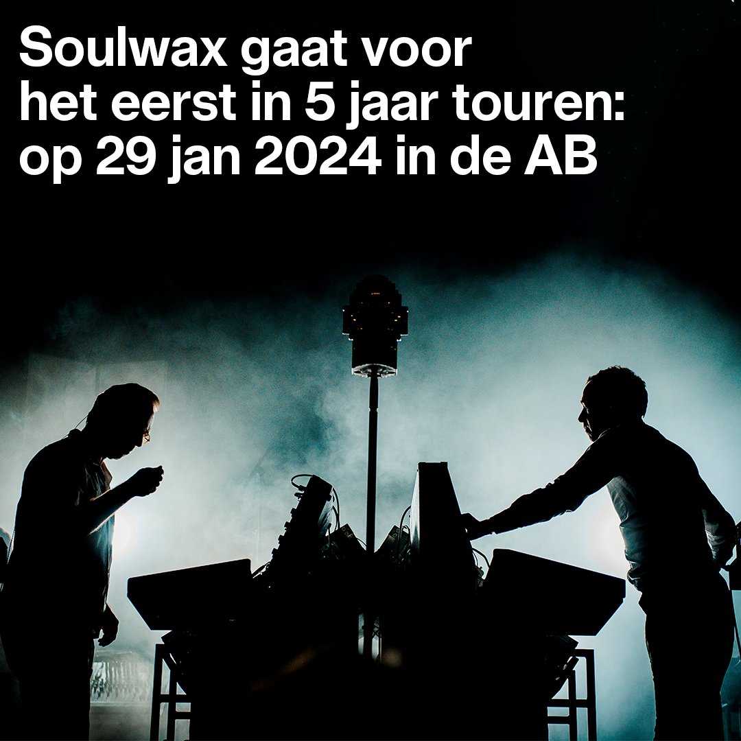 Eindelijk. Fans van <a href="/soulwax/">SOULWAX</a> hebben er lang op moeten wachten, maar de gebroeders Dewaele zijn helemaal terug van weggeweest. Voor het eerst in 5 jaar kondigt Soulwax een nieuwe tour aan, en die houdt ook halt in eigen land. #popnieuws — Alle info op: stbru.be/Soulwax