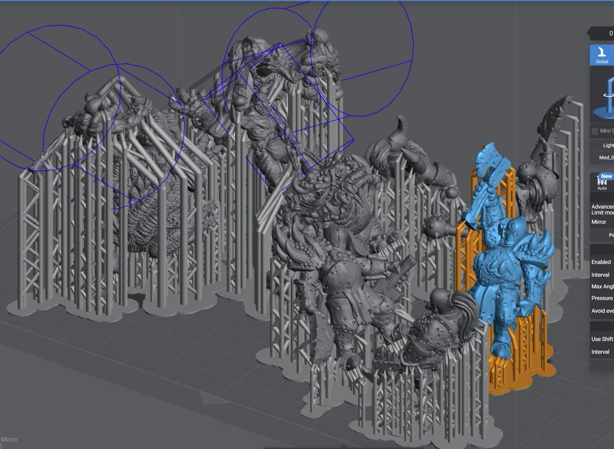 DuncanShadow's tweet image. Some of the sculpts coming out next month with their pre supports 
All supports done in Lychee 

#3dprinting #myminifactory