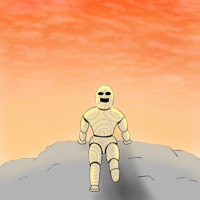 「no humans orange sky」 illustration images(Latest)｜2pages