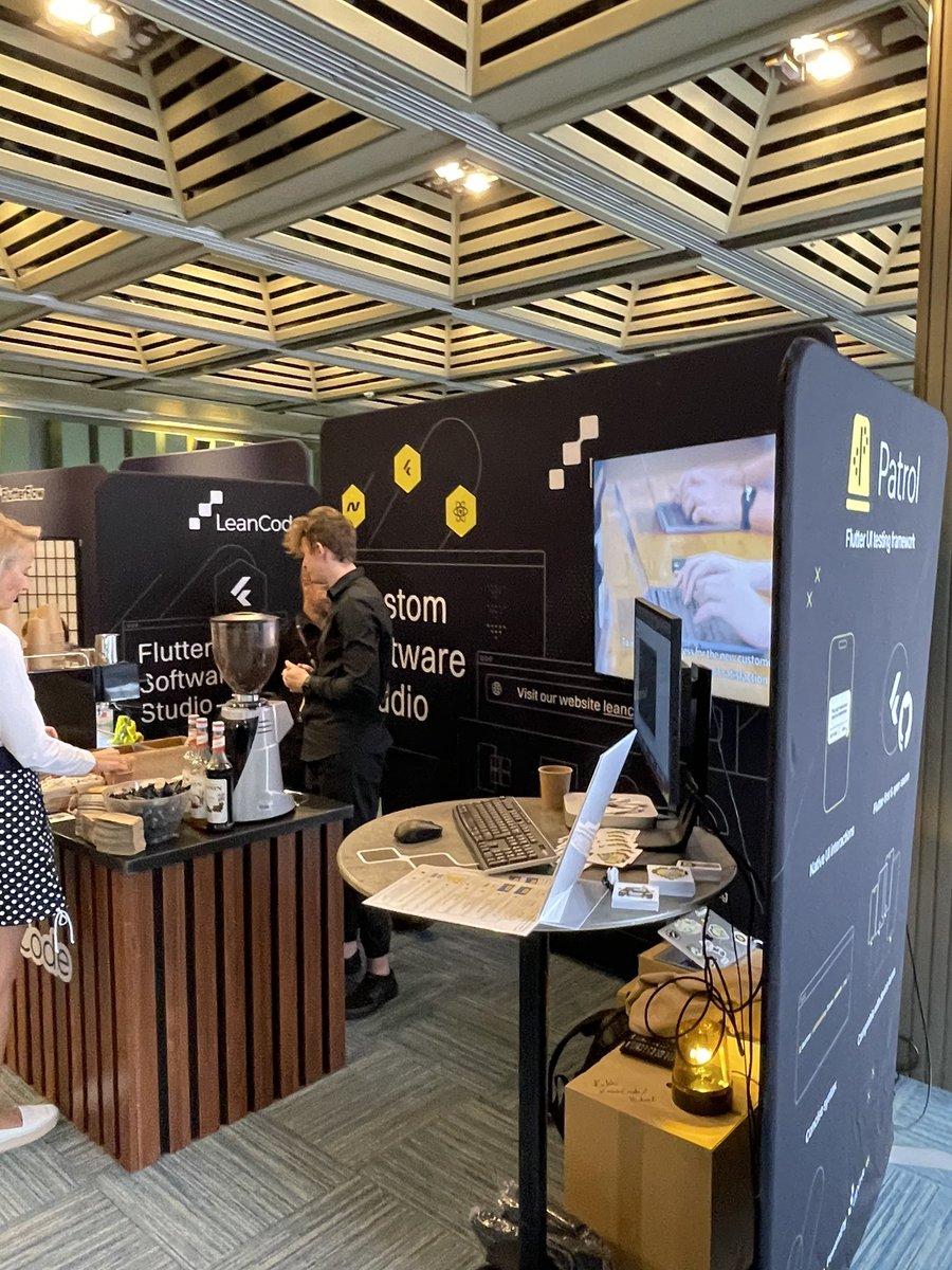 LeanCodePl's tweet image. What is the best conference tool?
A great coffee from our baristas!
Make sure you pay us a visit and grab yourself the best ☕️
#F3Prague #FlutterEnterprise