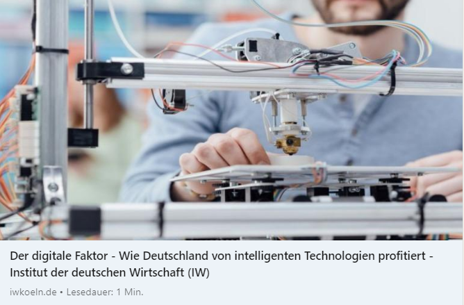 Systeme mit Funktionen generativer #KI könnten, laut einer aktuellen #Studie 📄 der @IW_Consult, zur Wertschöpfung der deutschen Wirtschaft in Zukunft rund 330 Milliarden 💰 Euro beitragen. Dies könne erreicht werden, wenn mindestens die Hälfte der Unternehmen entsprechende…