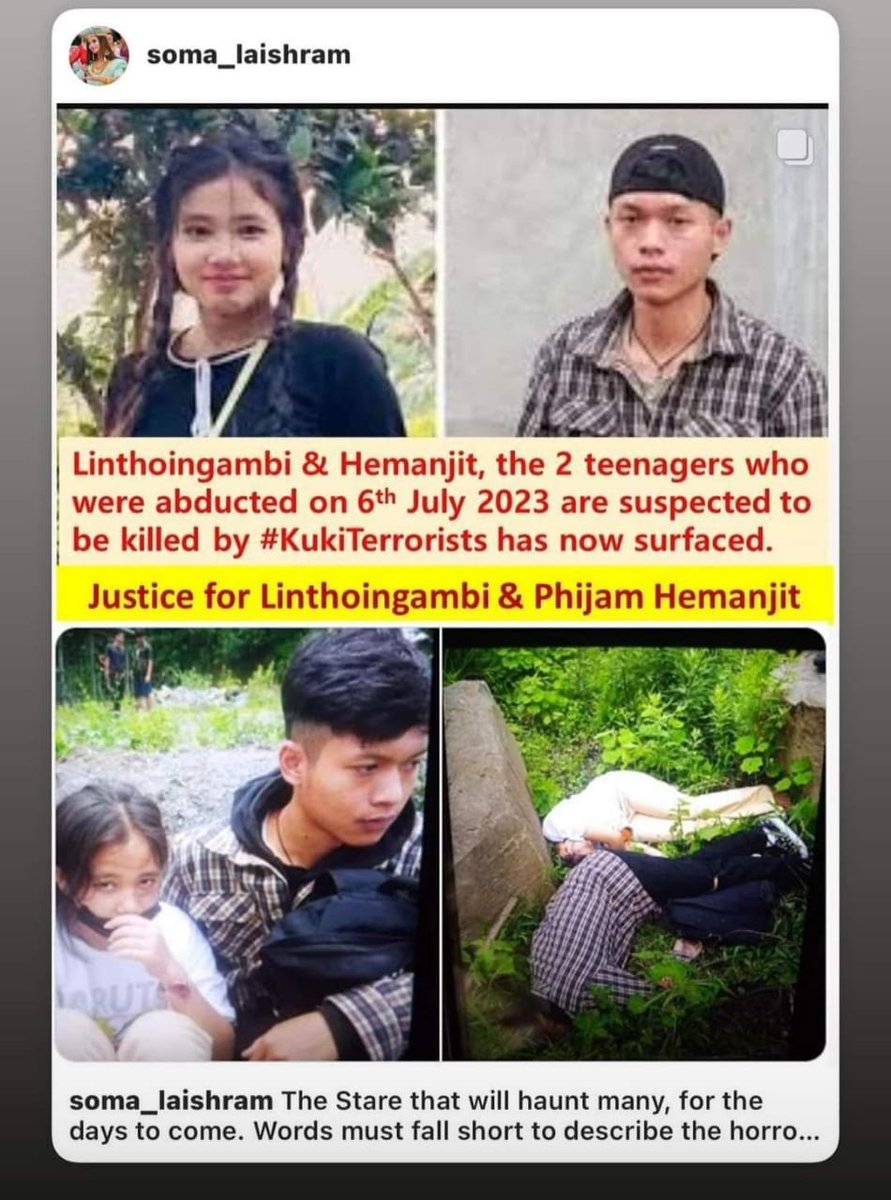 haokip_alice's tweet photo. The community who has their sole concern for protecting the integrity of Manipur is now talking about Justice.
It says, "suspected" but blame game started!
There is no concrete evidence, better not make quick conclusion to malign another community.
Let the investigation proceed.. https://t.co/OwoTFiH1Z9