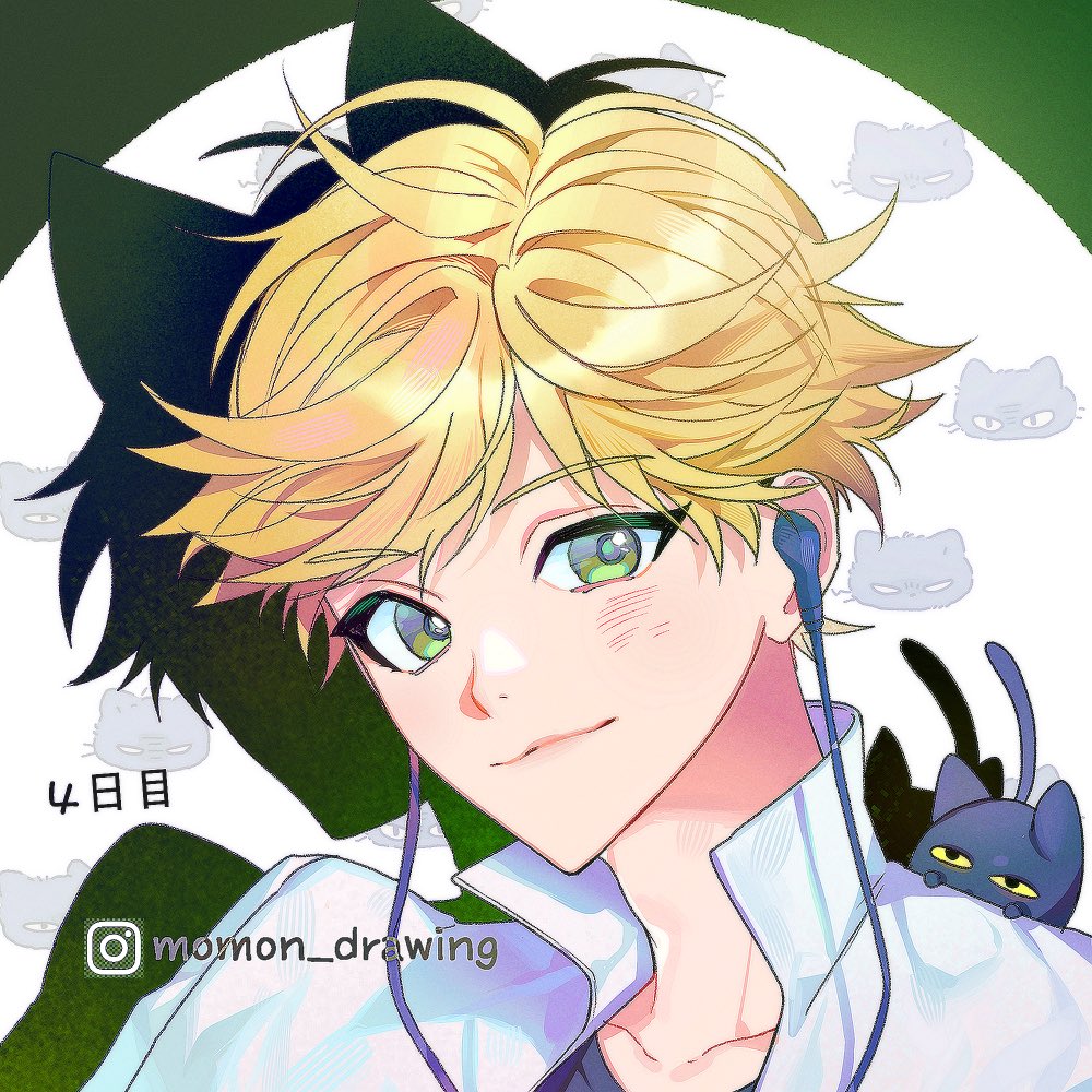 4日目 🐈‍⬛ #100日チャレンジ #miraculousladybug