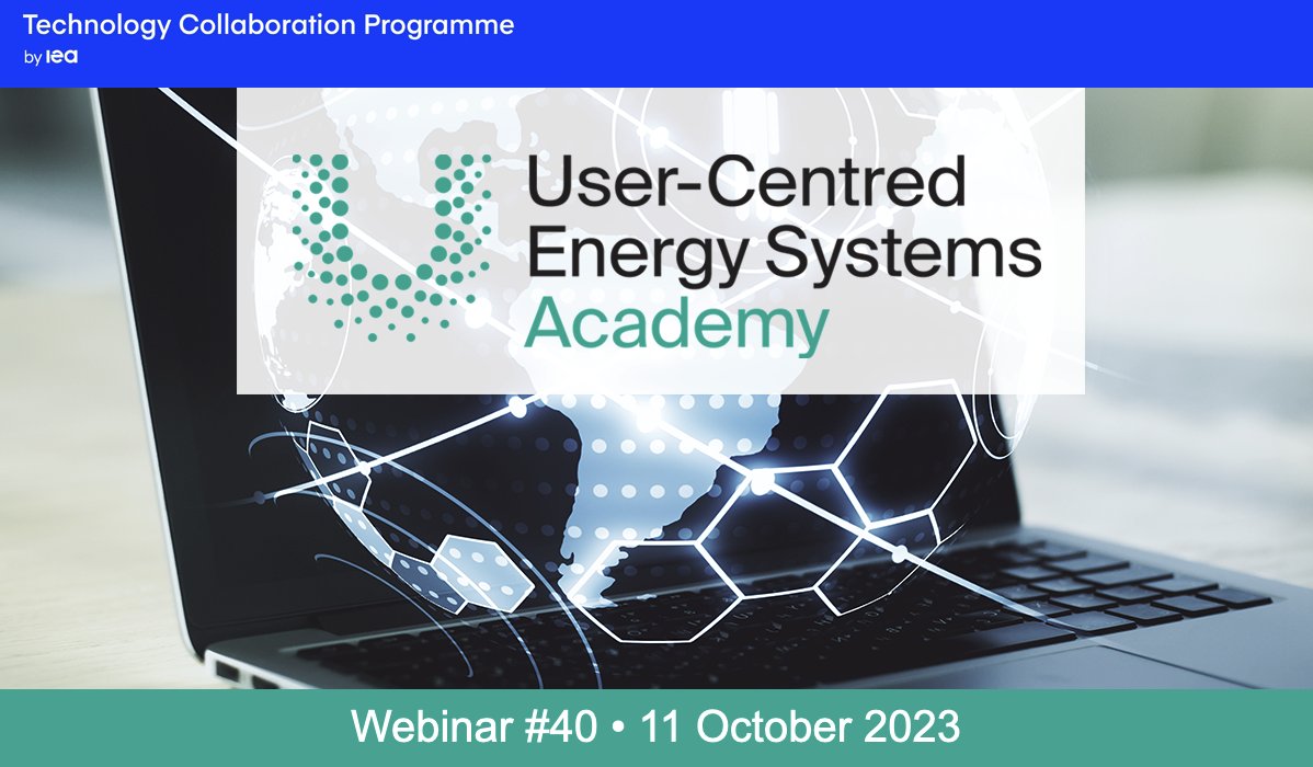 Registration is now open for our October 11 webinar - Understanding the role of gender, age and income in demand side  management participation potential – results of a literature review and  two case studies.
Read more and register here userstcp.org/the-academy/