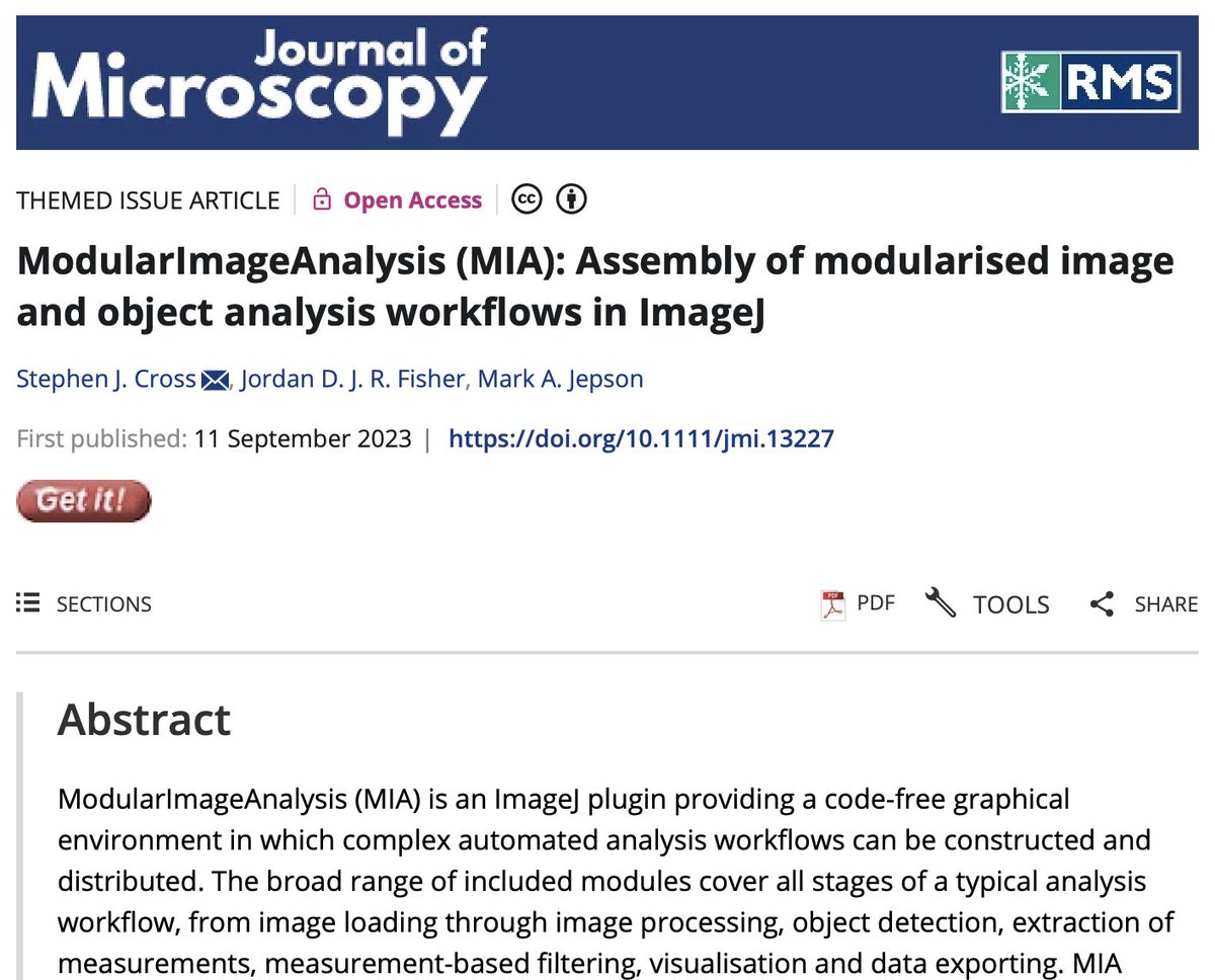 Stephen Cross (@_sjcross) on Twitter photo I'm pleased to share MIA (<a href="/_MIAnalysis/">ModularImageAnalysis (MIA)</a>) in its published format. The paper describes MIA using a series of real-world example analyses. doi.org/10.1111/jmi.13… I'm pleased to share MIA (<a href="/_MIAnalysis/">ModularImageAnalysis (MIA)</a>) in its published format. The paper describes MIA using a series of real-world example analyses. doi.org/10.1111/jmi.13…