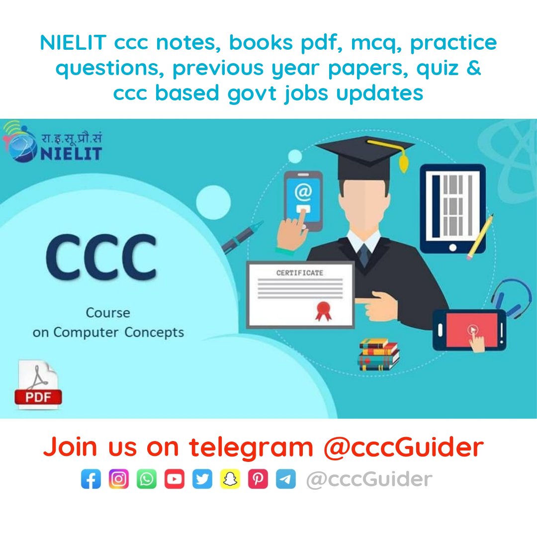 cccGuider's tweet photo. Nielit ccc book pdf free download
ccc ki book kaise download kare 
nielit ccc book pdf in english download #NIELITCCC #cccbookdownloadfree #freecccbook #cccnotes  #cccbookenglish #cccbook #cccbookdownload #cccguider #ccctelegramchannel 
Download link : 
https://t.co/BQcZnJllAn https://t.co/EZXIYIojz6